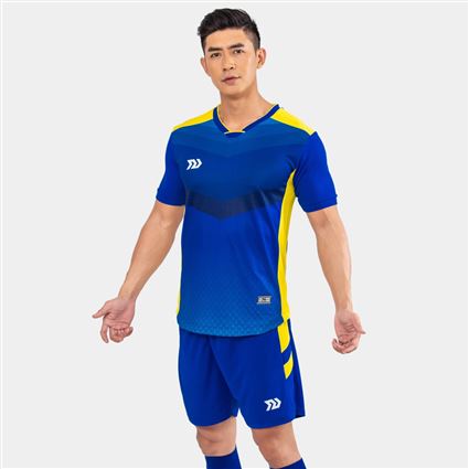 Áo bóng đá không logo Bubal 6City Đà Nẵng xanh dương 2