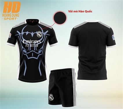 Áo Bóng Đá Real Madrid Đen Fantasy 2023-2024