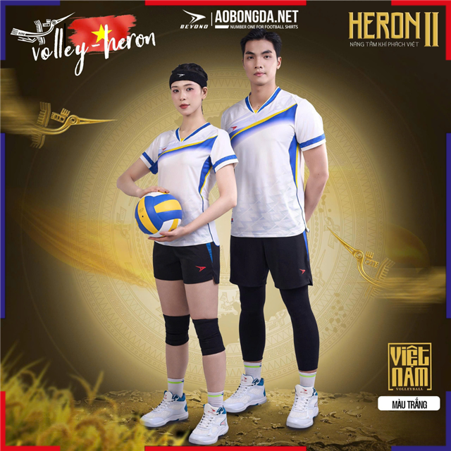 Bộ Bóng Chuyền Beyono Heron II Nữ Trắng