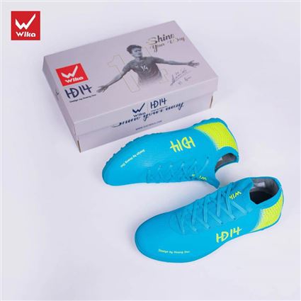 Giày Bóng Đá Wika Hoàng Đức HĐ14 Xanh Ngọc 3