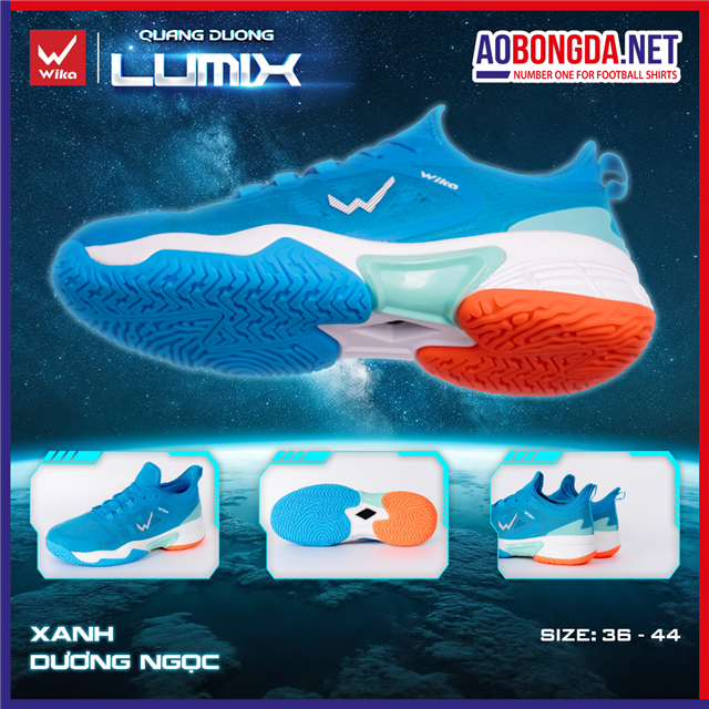 Giày Thể Thao Wika Lumix Xanh Dương Ngọc