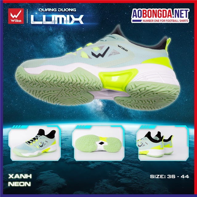 Giày Thể Thao Wika Lumix Xanh Neon