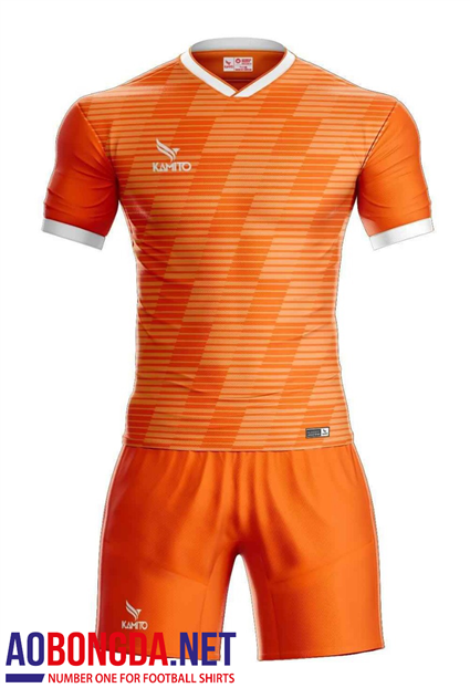 Áo Bóng Đá không logo Kamito cam