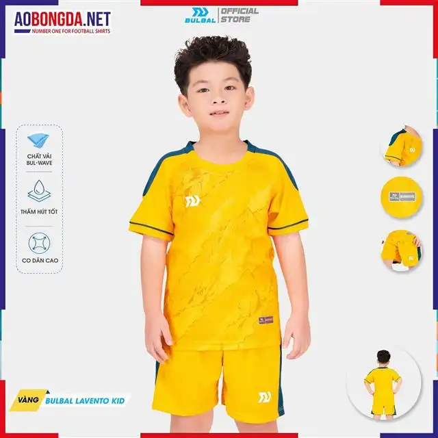Áo Bóng Đá Trẻ Em Bulbal Lavento Vàng