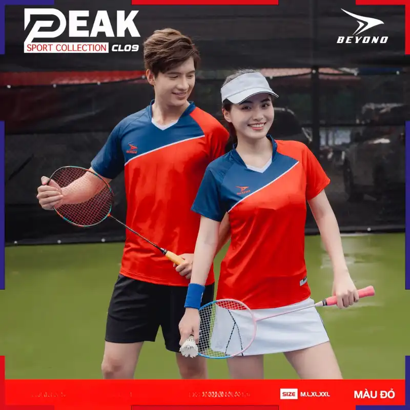 Áo Cầu Lông Nam Nữ Beyono Peak CL09 Đỏ
