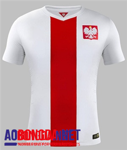 Áo bóng đá đội tuyển Ba Lan trắng 2015 2016