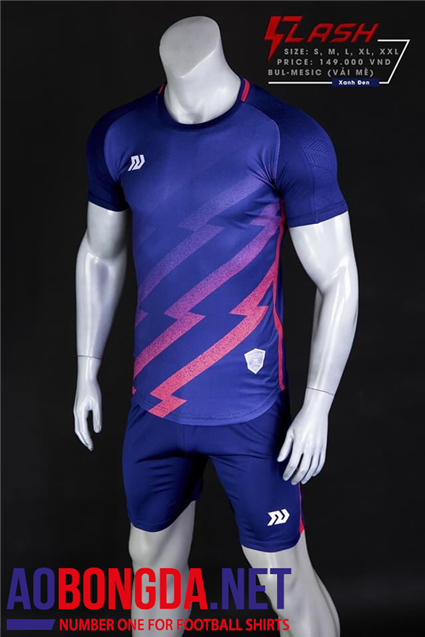 Áo Bóng Đá không logo Bulbal Flash xanh đen