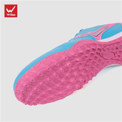 Giày Bóng Đá Wika Tuấn Hải Fancy Xanh hồng 2