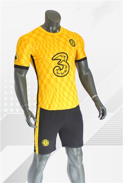 Áo Bóng Đá Chelsea vàng sân khách ngắn tay mùa giải 2021-2022