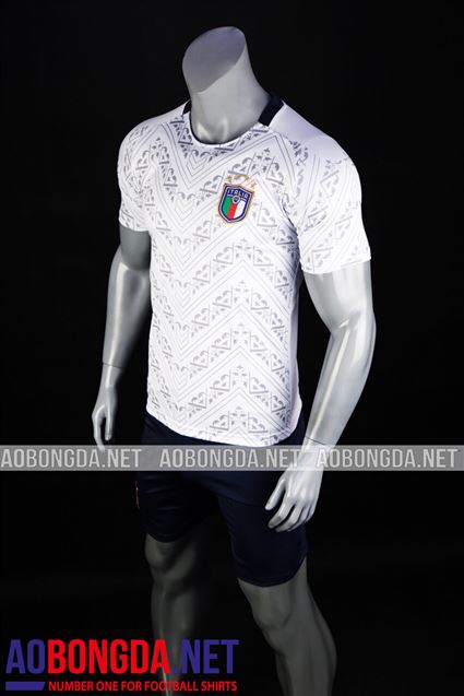 Áo Bóng Đá Đội Tuyển Ý trắng Euro 2020-2021