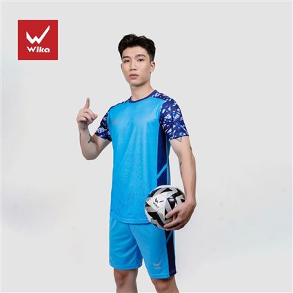 Áo Bóng Đá Không Logo Wika Tracer Xanh Ngọc