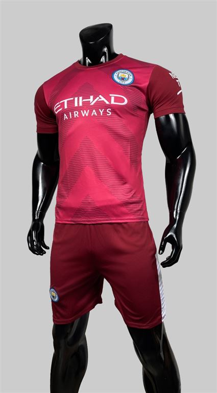 Áo Bóng Đá Manchester City Đỏ Đô Sân Khách 2022-2023