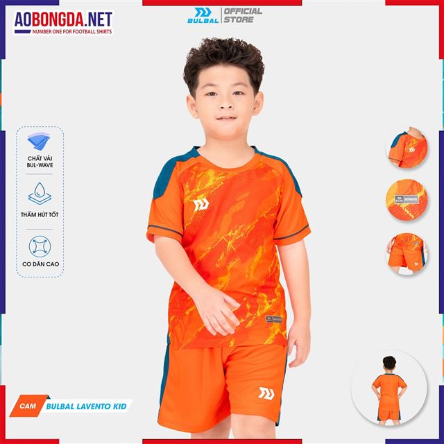 Áo Bóng Đá Trẻ Em Bulbal Lavento Cam