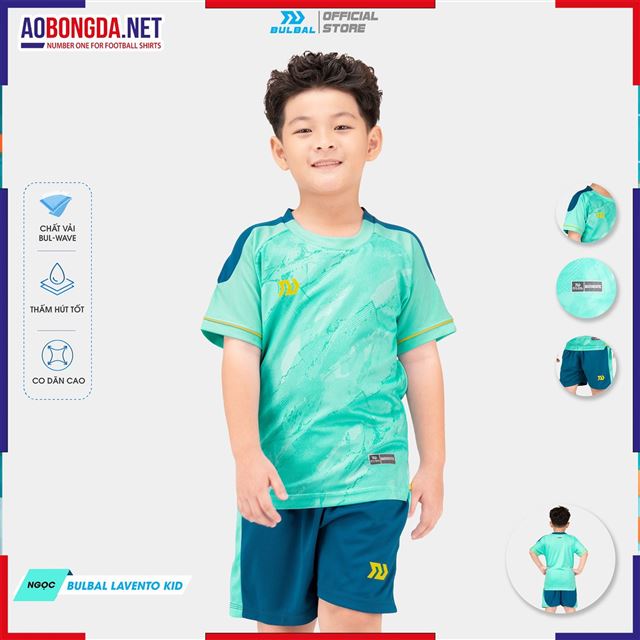 Áo Bóng Đá Trẻ Em Bulbal Lavento Xanh Ngọc