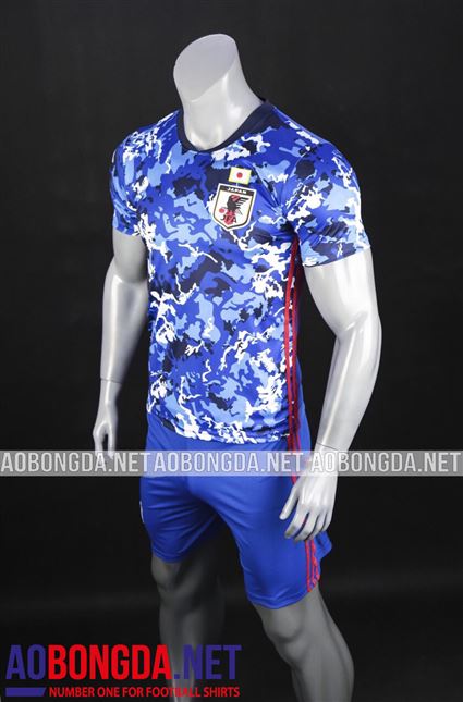 Áo Bóng Đá Đội Tuyển Nhật bản xanh loang 2020 -2021