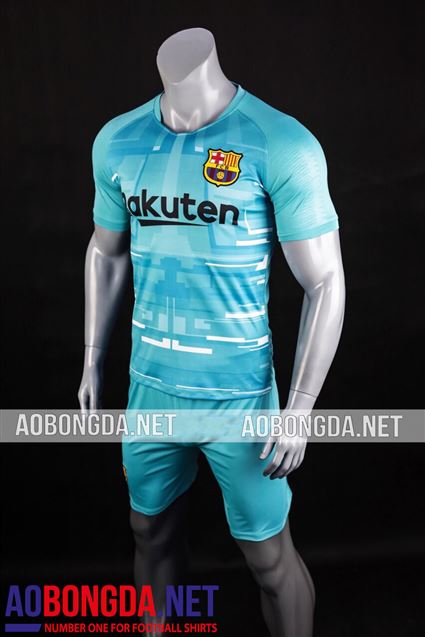 Áo Bóng Đá Barcelona xanh ngọc thủ môn mùa giải 2019-2020
