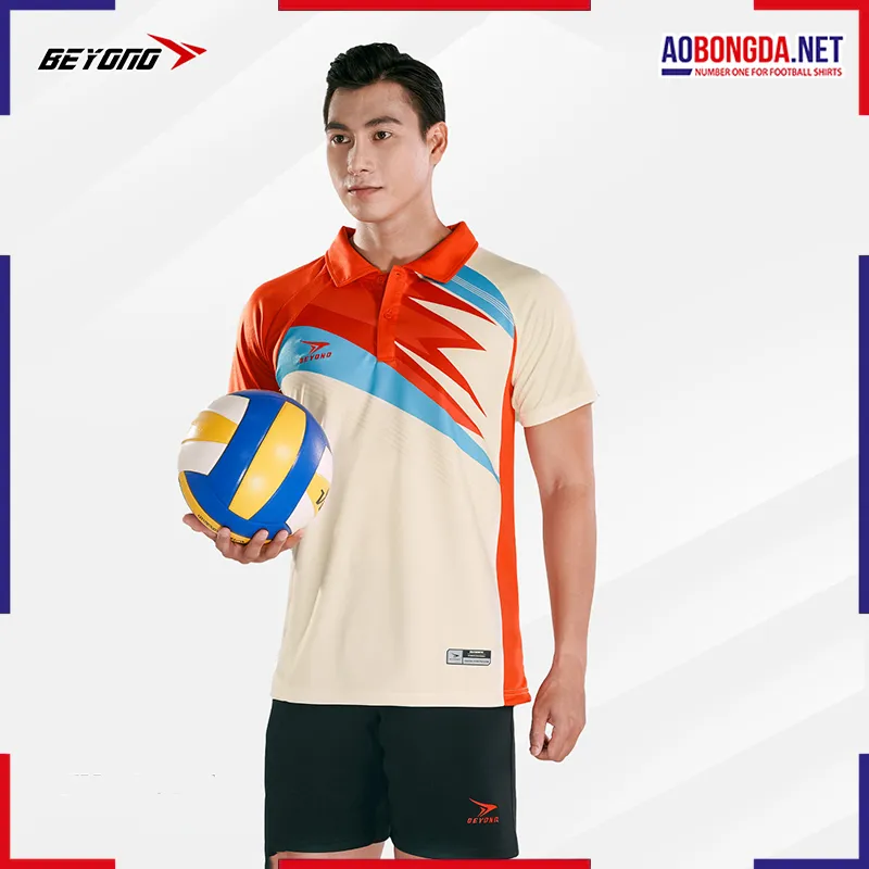 [SALE] Bộ Bóng Chuyền Beyono Lead 2 Nam Cam Vàng