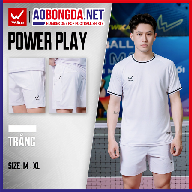 Quần Short Thể Thao Wika Powerplay Trắng