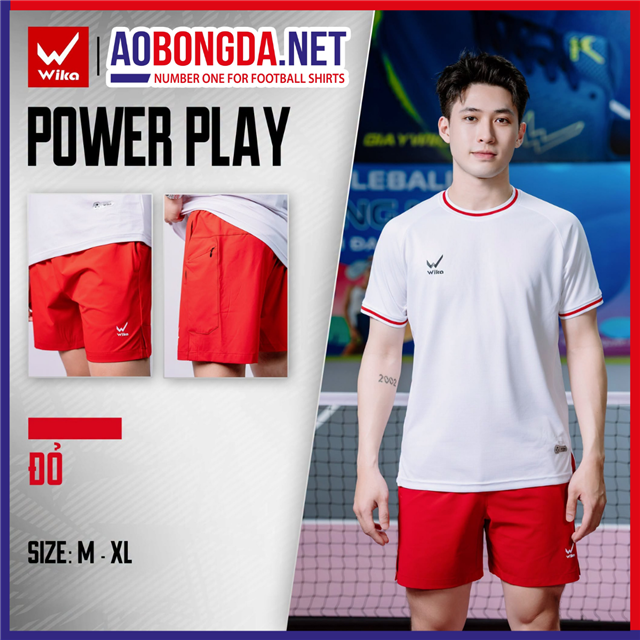 Quần Short Thể Thao Wika Powerplay Đỏ