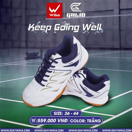 Giày Thể Thao Wika Galio Trắng