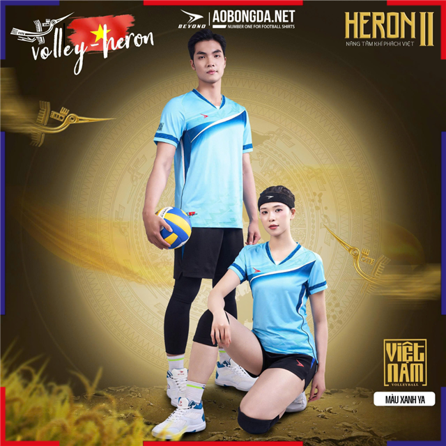 Bộ Bóng Chuyền Beyono Heron II Nữ Xanh Ya