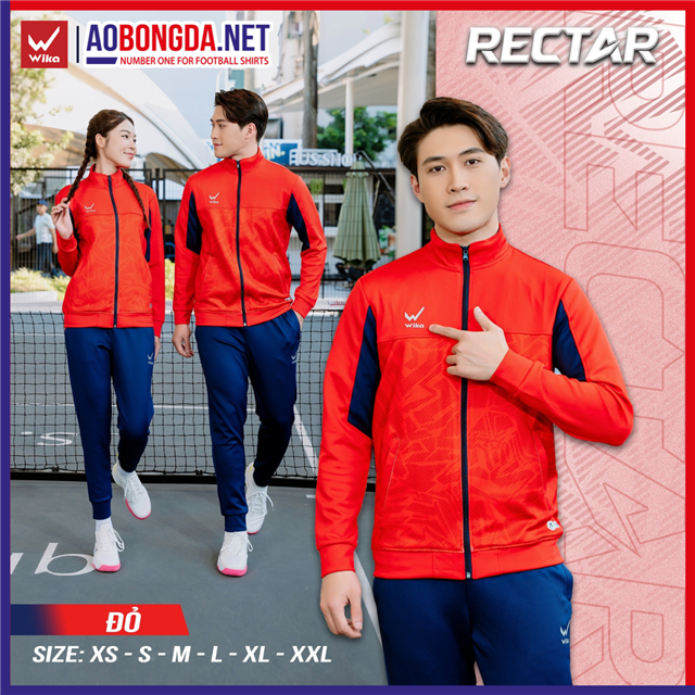 Bộ Thể Thao Wika Suvec Rectar Đỏ