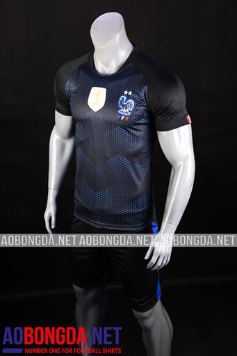 Áo Bóng Đá Đội Tuyển Pháp tím than Euro 2020-2021