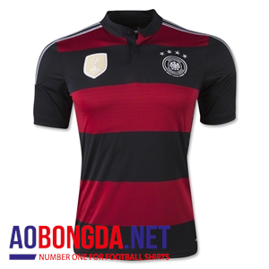 Áo bóng đá đội tuyển Đức đỏ đen 4 sao sân khách mùa 2015 2016