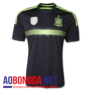 Áo đội tuyển Tây Ban Nha đen 2015 2016