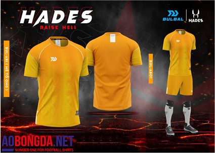Áo Bóng Đá không logo Bulbal Hades cam