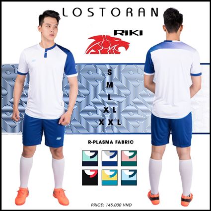 Áo bóng đá không logo Lostoran trắng