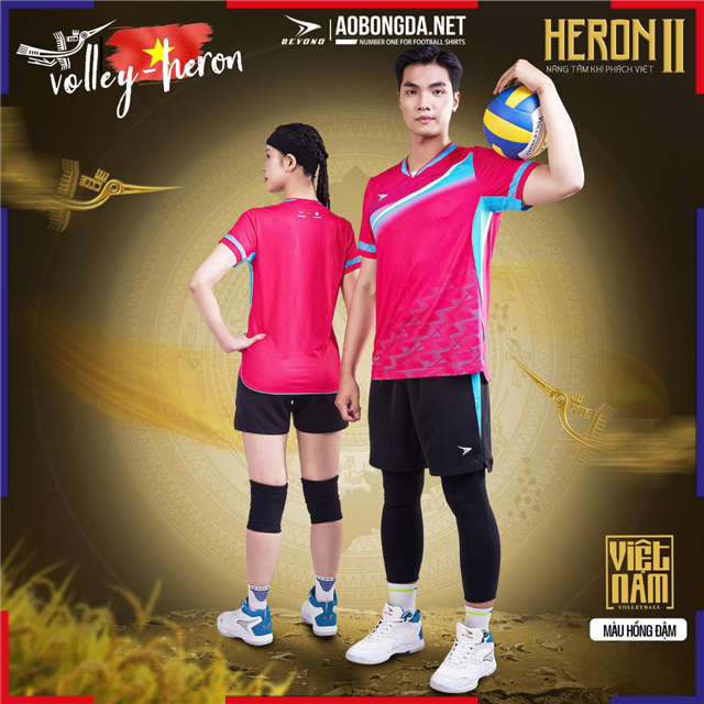 Bộ Bóng Chuyền Beyono Heron II Nữ Hồng