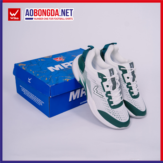 Giày Thể Thao Wika Mato Trắng Xanh Rêu