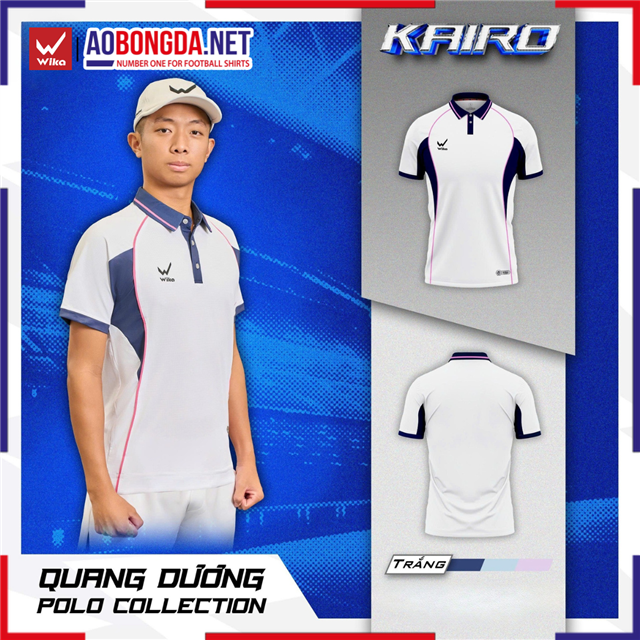 Áo Polo Wika Kairo Trắng
