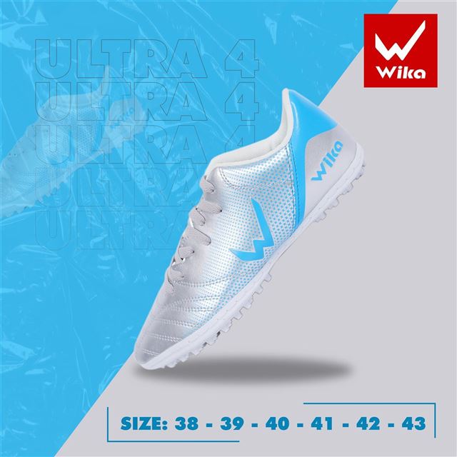 Giày Bóng Đá Wika Ultra 4 Bạc