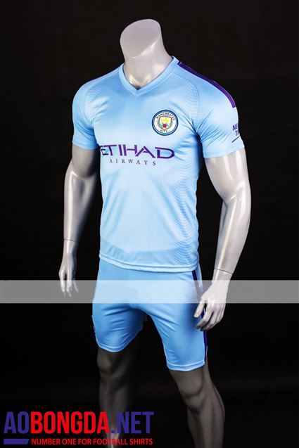 Áo Bóng Đá Manchester City xanh ngọc sân nhà 2019-2020