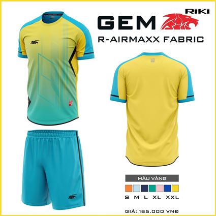 Áo bóng đá không logo  Gem vàng