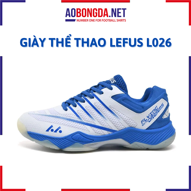Giày Thể Thao Lefus L026 White Blue