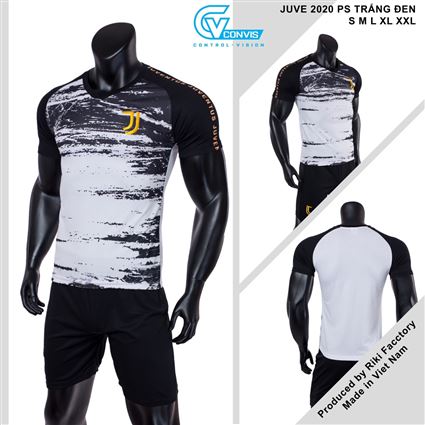 Áo Juventus ps trắng đen 2020-2022