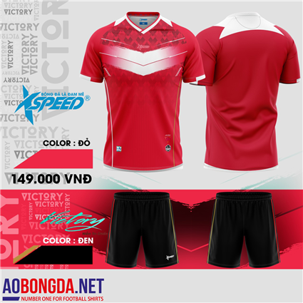Áo Bóng Đá không logo xspeed  s8 đỏ