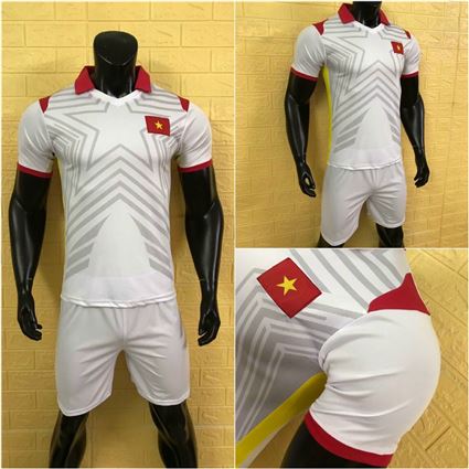 Áo thi đấu đội tuyển Việt Nam trắng sân khách 2022