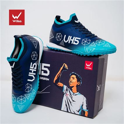 Giầy Bóng Đá Wika VH5 Xanh Navy 2