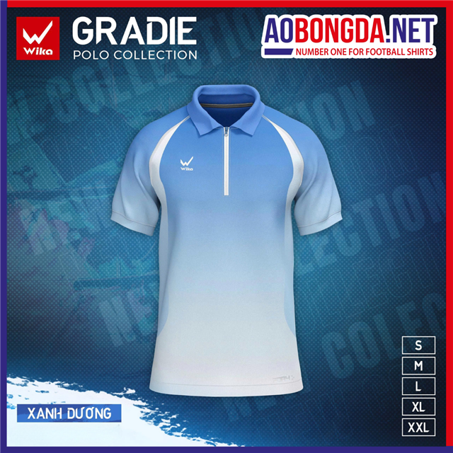  Áo Polo Wika Gradie Xanh Đậm