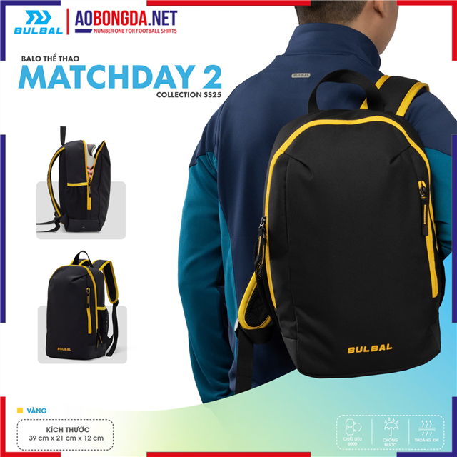 Balo Bulbal Matchday B02 - Vàng 