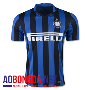 Áo Inter Milan 2017 sọc xanh đen sân nhà