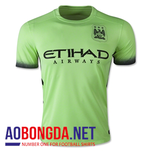 Áo bóng đá manchester City đấu cúp c1 xanh chuối 2015 2016