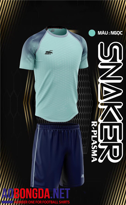 Áo Không logo Snaker xanh ngọc