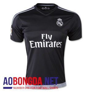 Áo bóng đá Real Madrid đen thủ môn 2015 2016