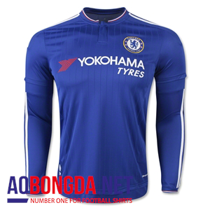 Áo bóng đá dài tay câu lạc bộ Chelsea xanh
