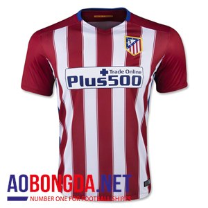 Áo Atlentico Madrid đỏ trắng sân nhà 2016